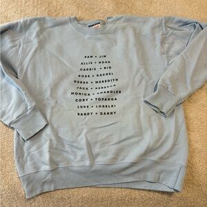 Movie couples crew neck sweatshirt